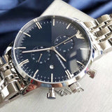 Buy Shop Emporio Armani Gianni Chronograph Blue Dial Silver Steel Strap Watch For Men - AR1648 USA Online