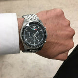 Buy Shop Emporio Armani Team Italia Chronograph Black Dial Silver Steel Strap Watch For Men - AR5983 USA Online