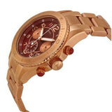 Buy Shop Marc Jacobs Rock Chronograph Mother of Pearl Red Dial Rose Gold Steel Strap Unisex Watch - MBM3251 USA Online