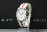 Buy Shop Gucci G Timeless Quartz White DIal White NATO Strap Watch For Men - YA126322 USA Online