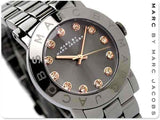 Buy Shop Marc Jacobs Rock Crystal Grey Dial Grey Steel Strap Watch for Women - MBM8596 USA Online