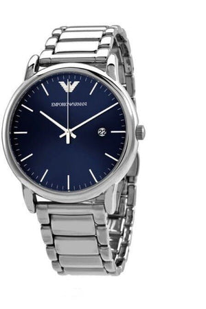 Buy Shop Emporio Armani Luigi Blue Dial Silver Steel Strap Watch For Men - AR11089 USA Online