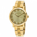 Buy Shop Michael Kors Norie Gold Dial Gold Steel Strap Watch for Women - MK3560 USA Online