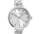 Buy Shop Marc Jacobs Sally Silver Dial Silver Steel Strap Watch for Women - MBM3362 USA Online