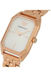 Buy Shop Emporio Armani Giola White Mother of Pearl Dial Rose Gold Steel Strap Watch For Women - AR11147 USA Online