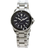 Buy Shop Tag Heuer Aquaracer Quartz Black Dial Silver Steel Strap Watch for Women - WAY131K.BA0748 USA Online