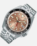 Buy Shop Seiko 5 Sports GMT Thong Sia Limited Edition Brown Dial Silver Steel Strap Watch for Men - SSK043K1 USA Online