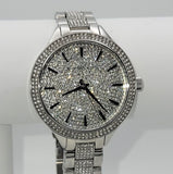 Buy Shop Michael Kors Runway Crystals Silver Dial Silver Steel Strap Watch for Women - MK3822 USA Online