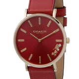 Buy Shop Coach Perry Red Dial Red Leather Strap Watch for Women - 14503867 USA Online