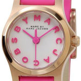Buy Shop Marc Jacobs Henry White Dial Pink Leather Strap Watch for Women - MBM1237 USA Online
