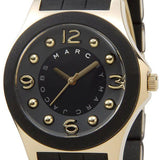 Buy Shop Marc Jacobs Pelly Black Dial Black Silicone Strap Watch for Women - MBM2540 USA Online