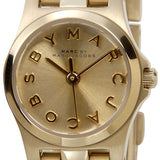 Buy Shop Marc Jacobs Henry Dinky Gold Dial Gold Steel Strap Watch for Women - MBM3199 USA Online