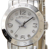 Buy Shop Marc Jacobs Amy Dinky White Dial Silver Steel Strap Watch for Women - MBM3225 USA Online