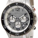 Buy Shop Marc Jacobs Rock Chronograph White Dial Silver Steel Strap Watch for Men - MBM5027 USA Online