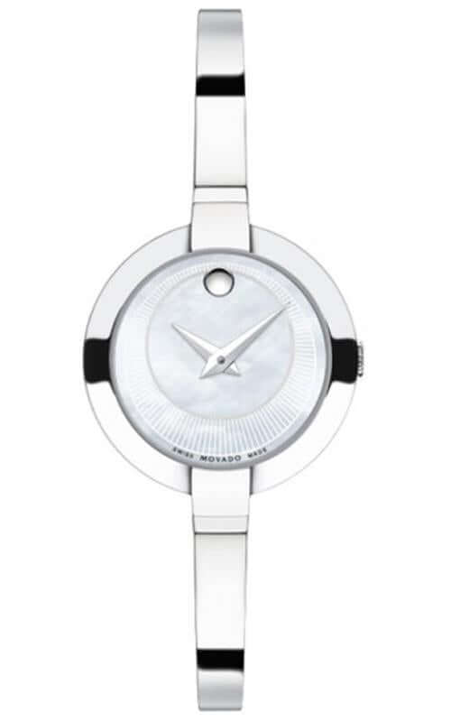 Buy Shop Movado Bela Mother of Pearl Dial Silver Steel Strap Watch For Women - 0606616 USA Online