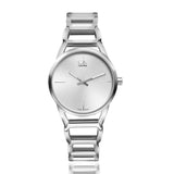 Buy Shop Calvin Klein Stately White Dial Silver Steel Strap Watch for Women - K3G23126 USA Online