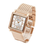 Buy Shop Guess Highline Off White Dial Rose Gold Stainless Steel Mesh Strap Watch For Women - W0826L3 USA Online
