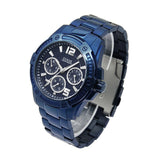 Buy Shop Guess Flagship Chronograph Blue Dial Blue Steel Strap Watch for Men - W0601G2 USA Online