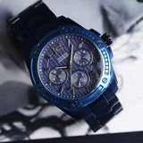 Buy Shop Guess Flagship Chronograph Blue Dial Blue Steel Strap Watch for Men - W0601G2 USA Online
