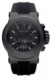 Michael Kors Dylan Black Dial Black Rubber Strap Watch for Men - MK8152