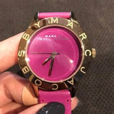 Buy Shop Marc Jacobs Purple Dial Purple Leather Strap Watch for Women - MBM1209 USA Online