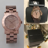 Buy Shop Marc Jacobs Amy Brown Dial Brown Steel Strap Watch for Women - MBM3119 USA Online
