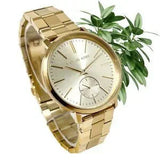 Buy Shop Michael Kors Jaryn Analog Quartz Gold Dial Gold Steel Strap Watch For Women - MK3500 USA Online