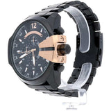 Buy Shop Diesel Mega Chief Chronograph Black Dial Black Steel Strap Watch For Men - DZ4309 USA Online