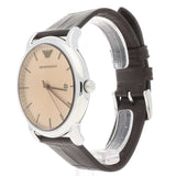 Buy Shop Emporio Armani Luigi Analog Bronze Dial Brown Leather Strap Watch For Men - AR11096 USA Online