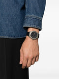 Buy Shop Salvatore Ferragamo 1927 Chrono Analog Black Dial Black Leather Strap Watch for Men - SFKZ00123 USA Online