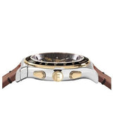Buy Shop Salvatore Ferragamo 1927 Chrono Analog Black Dial Brown Leather Strap Watch for Men - SFKZ00323 USA Online