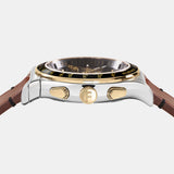 Buy Shop Salvatore Ferragamo 1927 Chrono Analog Black Dial Brown Leather Strap Watch for Men - SFKZ00323 USA Online