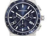 Buy Shop Salvatore Ferragamo 1927 Chrono Analog Blue Dial Blue Leather Strap Watch for Men - SFKZ00223 USA Online
