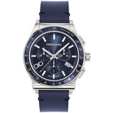 Buy Shop Salvatore Ferragamo 1927 Chrono Analog Blue Dial Blue Leather Strap Watch for Men - SFKZ00223 USA Online