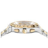 Buy Shop Salvatore Ferragamo 1927 Chrono Silver Dial Two Tone Steel Strap Watch for Men - SFKZ00523 USA Online