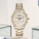 Buy Shop Salvatore Ferragamo 1927 Chrono Silver Dial Two Tone Steel Strap Watch for Men - SFKZ00523 USA Online