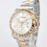 Buy Shop Salvatore Ferragamo 1927 Chrono Silver Dial Two Tone Steel Strap Watch for Men - SFKZ00623 USA Online
