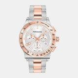 Buy Shop Salvatore Ferragamo 1927 Chrono Silver Dial Two Tone Steel Strap Watch for Men - SFKZ00623 USA Online