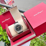 Buy Shop Salvatore Ferragamo F-80 Black Dial Black Rubber Strap Watch For Men - SFHY00120 USA Online