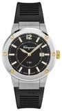Buy Shop Salvatore Ferragamo F-80 Black Dial Black Rubber Strap Watch For Men - SFHY00120 USA Online