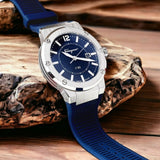 Buy Shop Salvatore Ferragamo F-80 Blue Dial Blue Rubber Strap Watch For Men - SFHY01022 USA Online