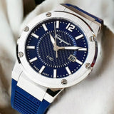 Buy Shop Salvatore Ferragamo F-80 Blue Dial Blue Rubber Strap Watch For Men - SFHY01022 USA Online