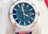 Buy Shop Salvatore Ferragamo F-80 Blue Dial Blue Rubber Strap Watch For Men - SFHY01122 USA Online