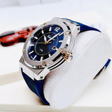 Buy Shop Salvatore Ferragamo F-80 Blue Dial Blue Rubber Strap Watch For Men - SFHY01122 USA Online