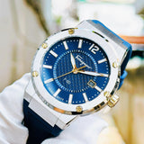 Buy Shop Salvatore Ferragamo F-80 Blue Dial Blue Rubber Strap Watch For Men - SFHY01122 USA Online