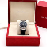 Buy Shop Salvatore Ferragamo F-80 Classic Black Dial Black Leather Strap Watch for Men - SFDT00219 USA Online