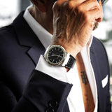 Buy Shop Salvatore Ferragamo F-80 Classic Black Dial Black Leather Strap Watch for Men - SFDT00219 USA Online