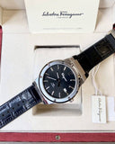 Buy Shop Salvatore Ferragamo F-80 Classic Black Dial Black Leather Strap Watch for Men - SFDT00619 USA Online