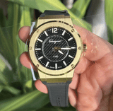 Buy Shop Salvatore Ferragamo F-80 Classic Black Dial Black Rubber Strap Watch for Men - SFHY01621 USA Online