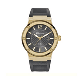 Buy Shop Salvatore Ferragamo F-80 Classic Black Dial Black Rubber Strap Watch for Men - SFHY01621 USA Online